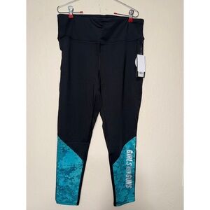 Black and Blue Kids Leggings